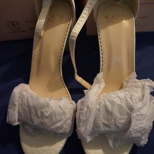 Kate Whitcomb Lucy Ivory Wedding Heels - Size 8 New in Box